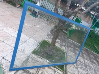 Dos puertas correderas aluminio balcón 208,5x130