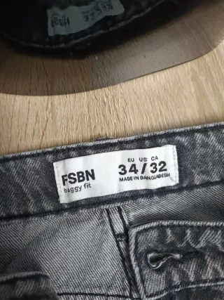 Pantalón vaquero FSBN Baggy Fit Gris