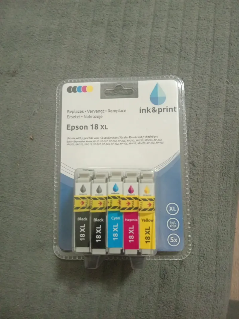 Pack 5 Tintas Epson 18 XL
