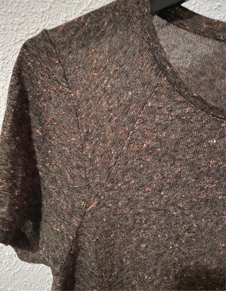 Camiseta Hakei marrón jaspeada