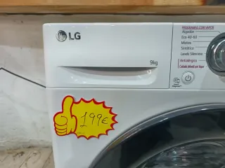 LAVADORA LG 9KG A+++ FUNCION VAPOR