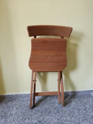 Silla plegable madera Ikea