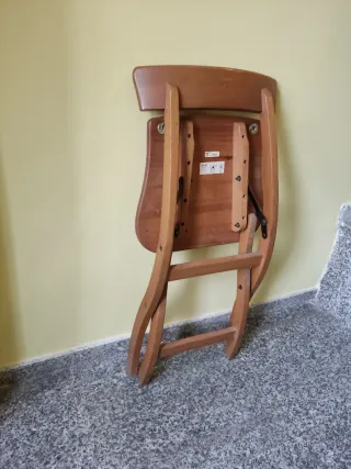 Silla plegable madera Ikea