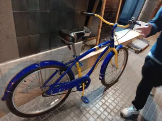 Bicicleta Corona Azul y Amarilla