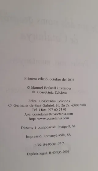 Origen dels noms geogràfics de Catalunya