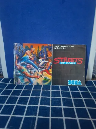 MEGADRIVE ORIGINAL MANUAL STREETS OF RAGE OFICIAL