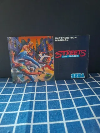 MEGADRIVE ORIGINAL MANUAL STREETS OF RAGE OFICIAL
