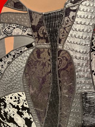 Cuadro Menina Rojo y Negro