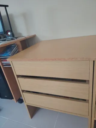 Cajonera de madera 3 cajones