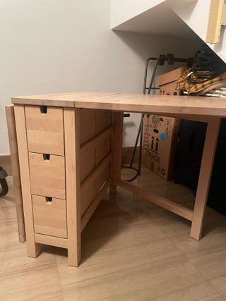 Mesa Norden Abatible de Abedul IKEA