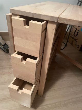 Mesa Norden Abatible de Abedul IKEA