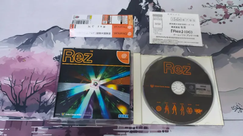 Rez Dreamcast Sega Videojuego afbeelding 3