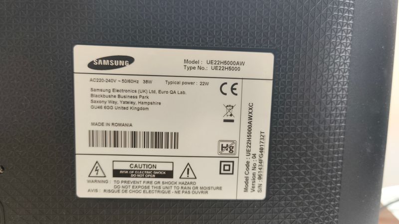 Monitor Samsung TV-PC Negro/Azul afbeelding 2