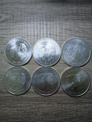 6 Monedas Plata 12 Euros 2009
