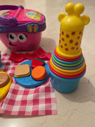 Cesta Juguete Bebé Musical y Apilable