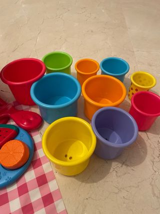 Cesta Juguete Bebé Musical y Apilable