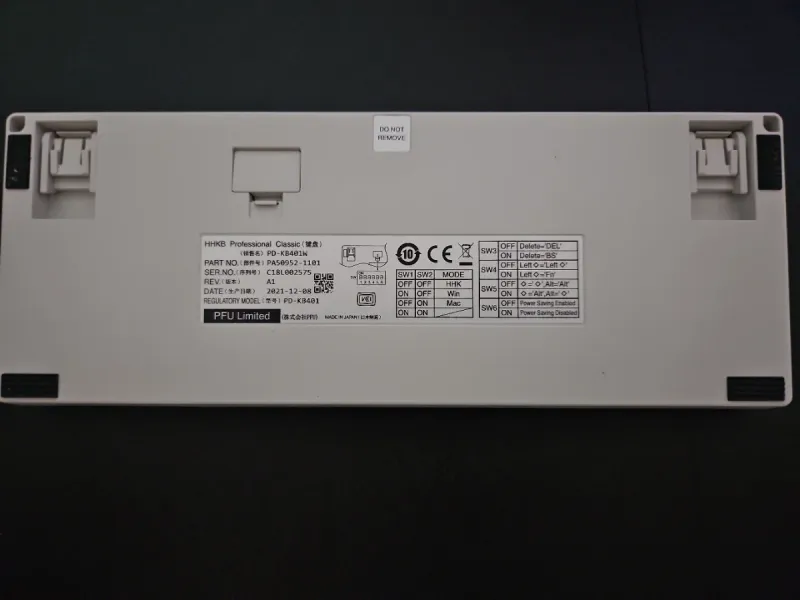 HHKB Professional Classic PD-KB401W Topre Blanco afbeelding 5