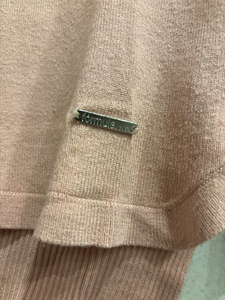 Jersey punto fino rosa claro talla 40