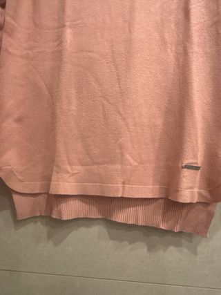 Jersey punto fino rosa claro talla 40