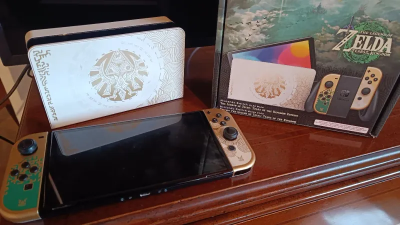 Nintendo Switch OLED Edición Tears of the Kingdom afbeelding 3