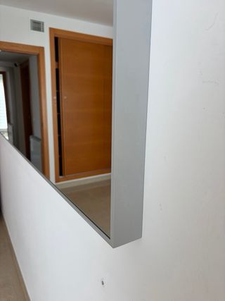 Espejo IKEA HOVET Gris Metálico