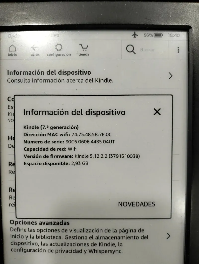 Kindle 7ª Gen Negro afbeelding 2
