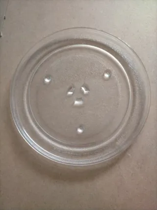Plato giratorio para microondas de cristal