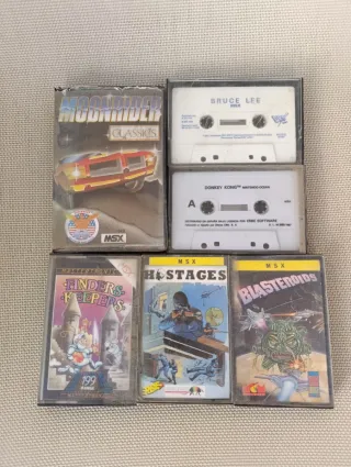 Lote 6 Juegos MSX Clásicos: Bruce Lee, Donkey Kong