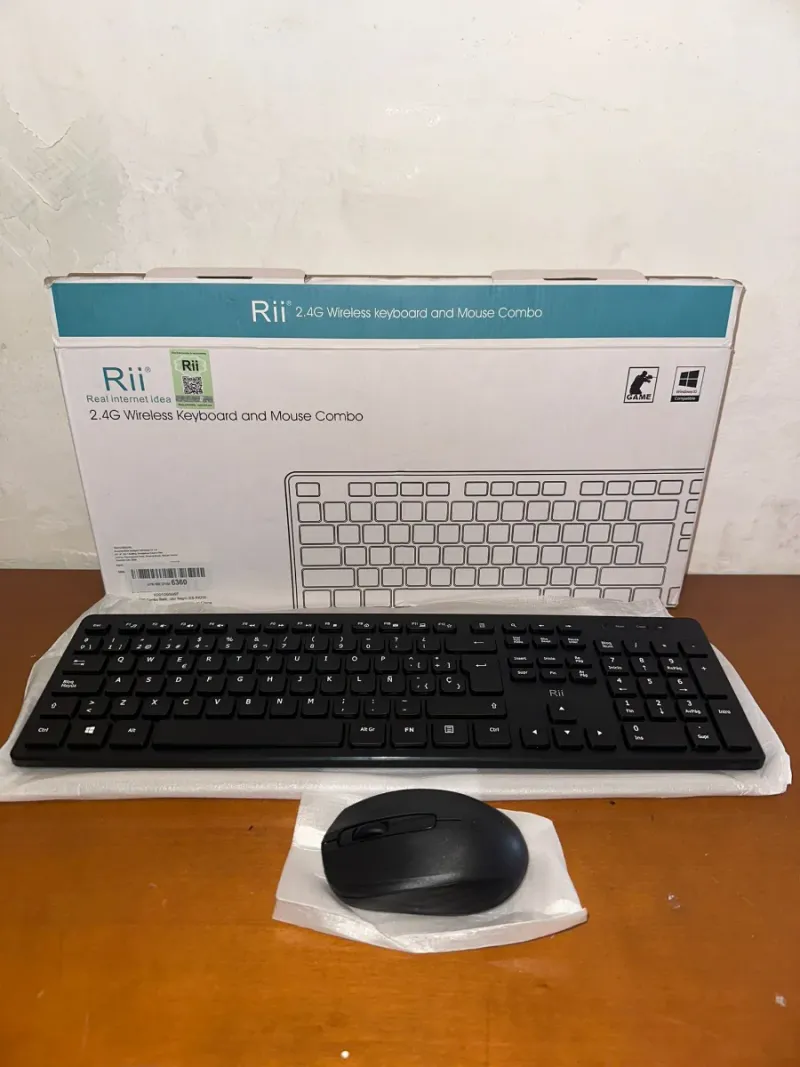 Teclado y Ratón Inalámbrico Rii 2.4G