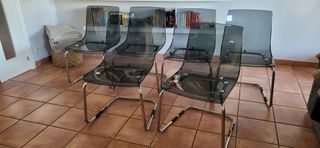 Silla IKEA Tobias Gris Cromado