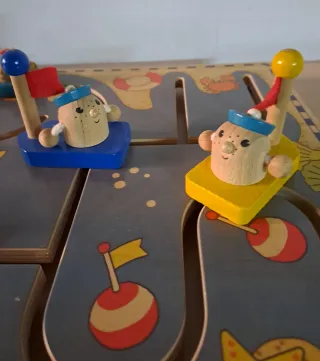Gioco labirinto in legno con orsetti