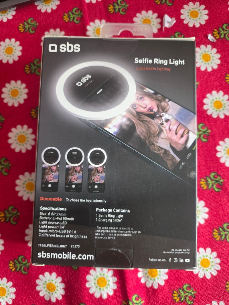 Anillo de luz para selfies SBS para transmisión en vivo afbeelding 2