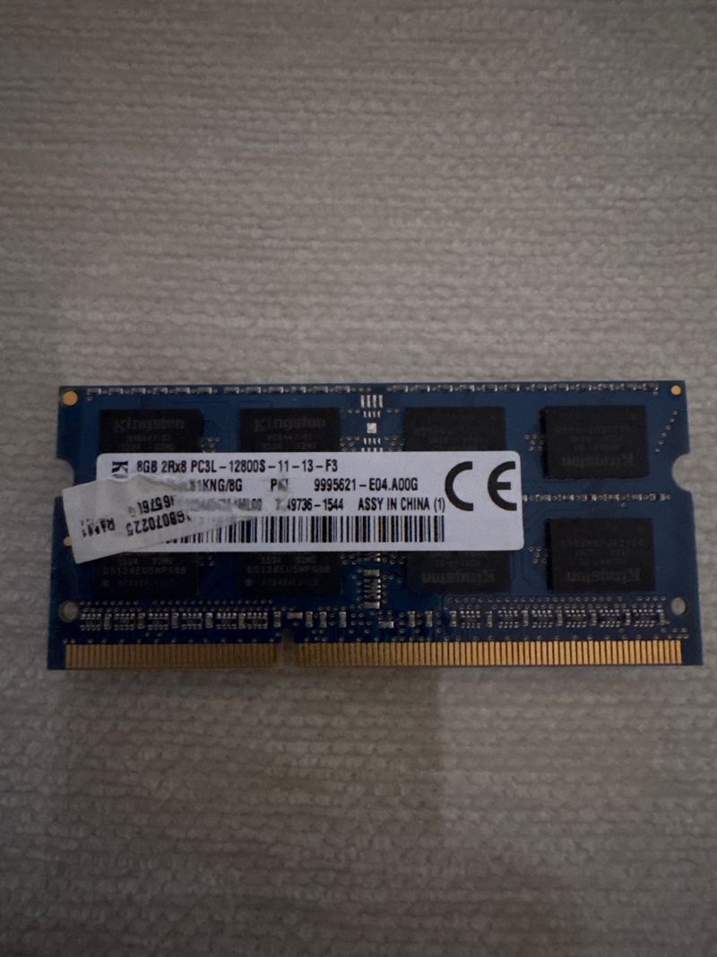 Memoria RAM Kingston 8GB DDR3L