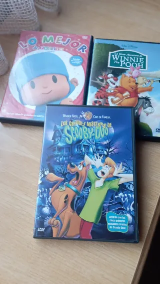 DVD Pocoyo, Winnie the Pooh y Scooby Doo