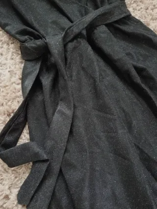 Abito lungo nero elegante taglia unica