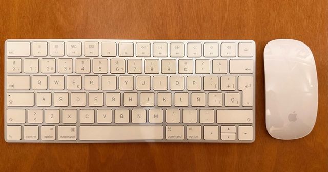 Teclado y Ratón Apple Plateado/Blanco
