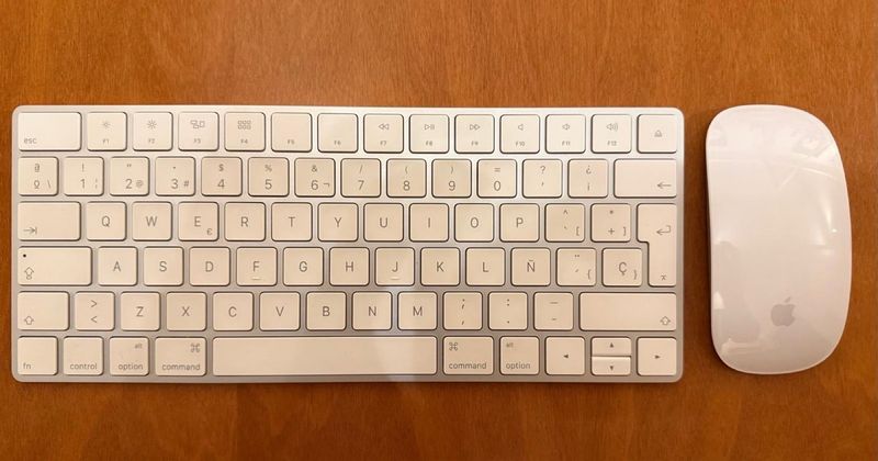 Teclado y Ratón Apple Plateado/Blanco