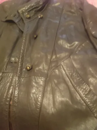 Chaquetón de cuero mujer