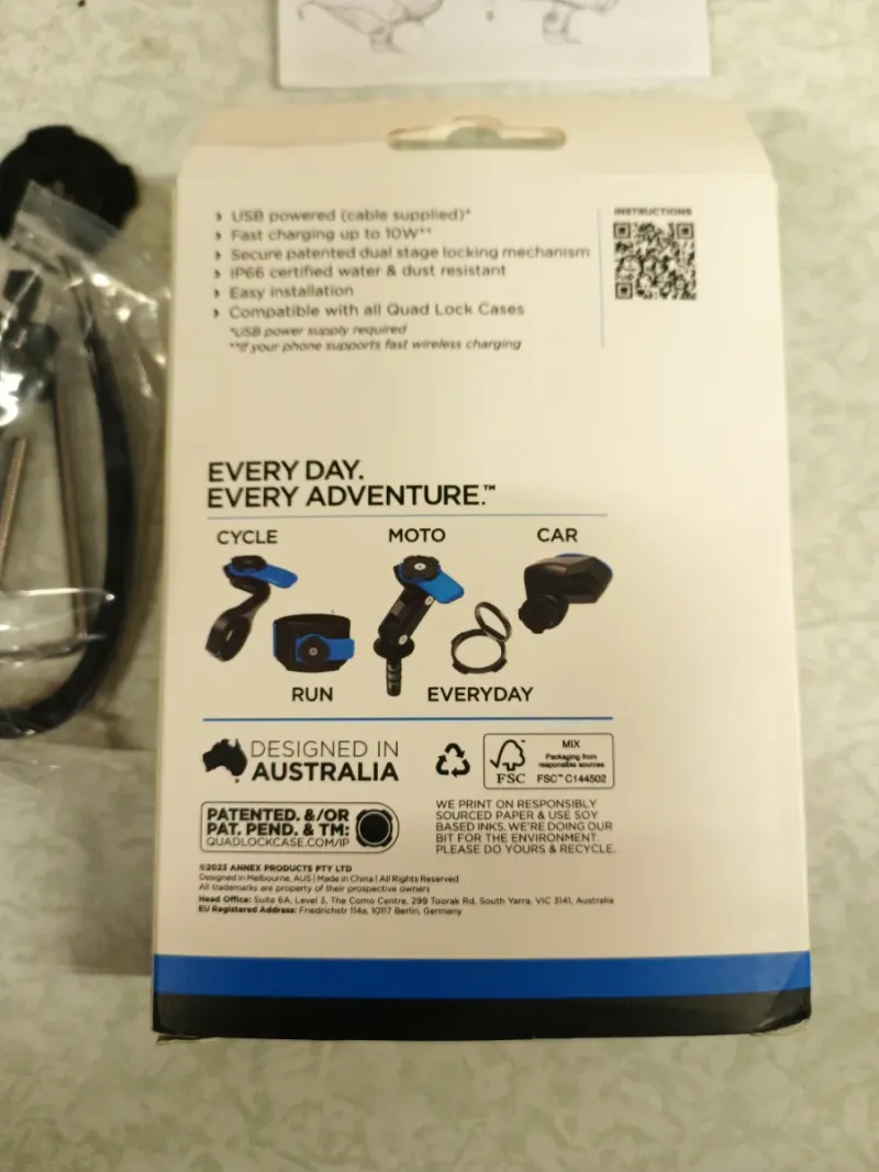 Quad Lock Cargador Inalámbrico Weatherproof afbeelding 4