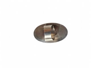Anillo de Plata piedra Ágata Verde Ovalada