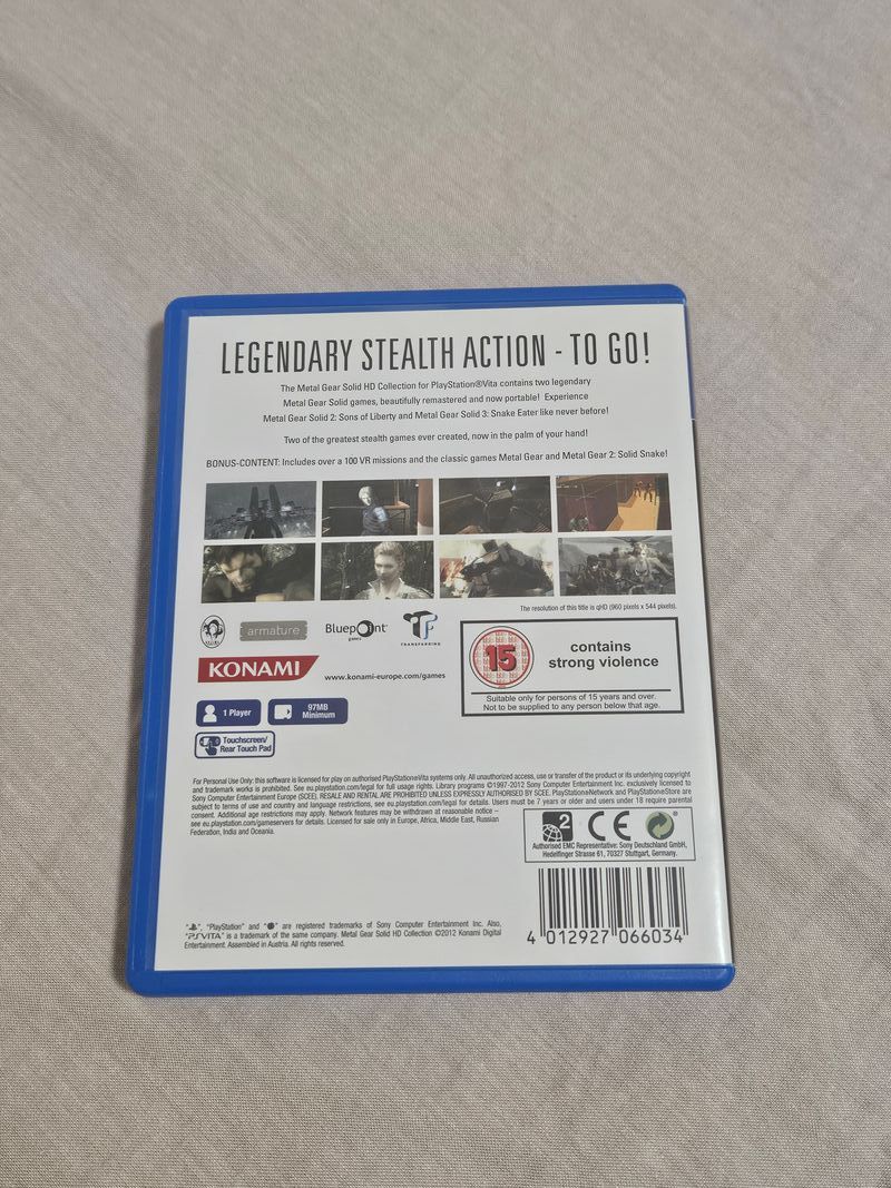 Colección HD de Metal Gear Solid para PS Vita afbeelding 2