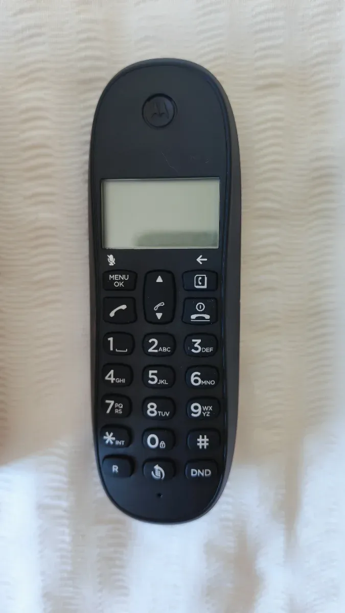 Teléfono Inalámbrico Motorola Negro.