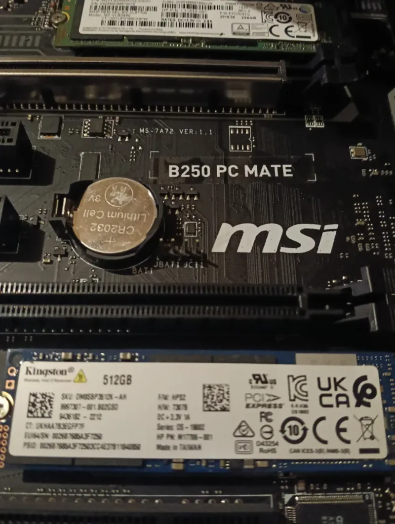 Placa Base MSI B250 PC Mate ATX + inter I5 7400 afbeelding 4