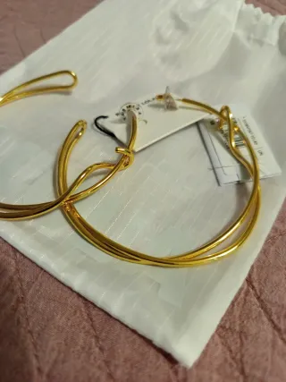 Bimba y Lola Collar y Pendientes Oro Multicolor