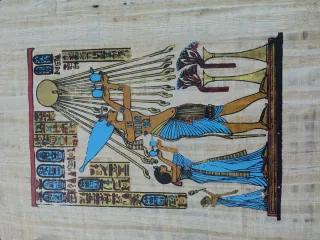 Cuadro Pergamino Egipcio Reproducción