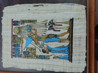 Cuadro Pergamino Egipcio Reproducción