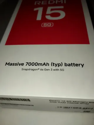 Xiaomi Redmi 15 5G 256GB 8GB RAM, precintado