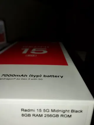 Xiaomi Redmi 15 5G 256GB 8GB RAM, precintado