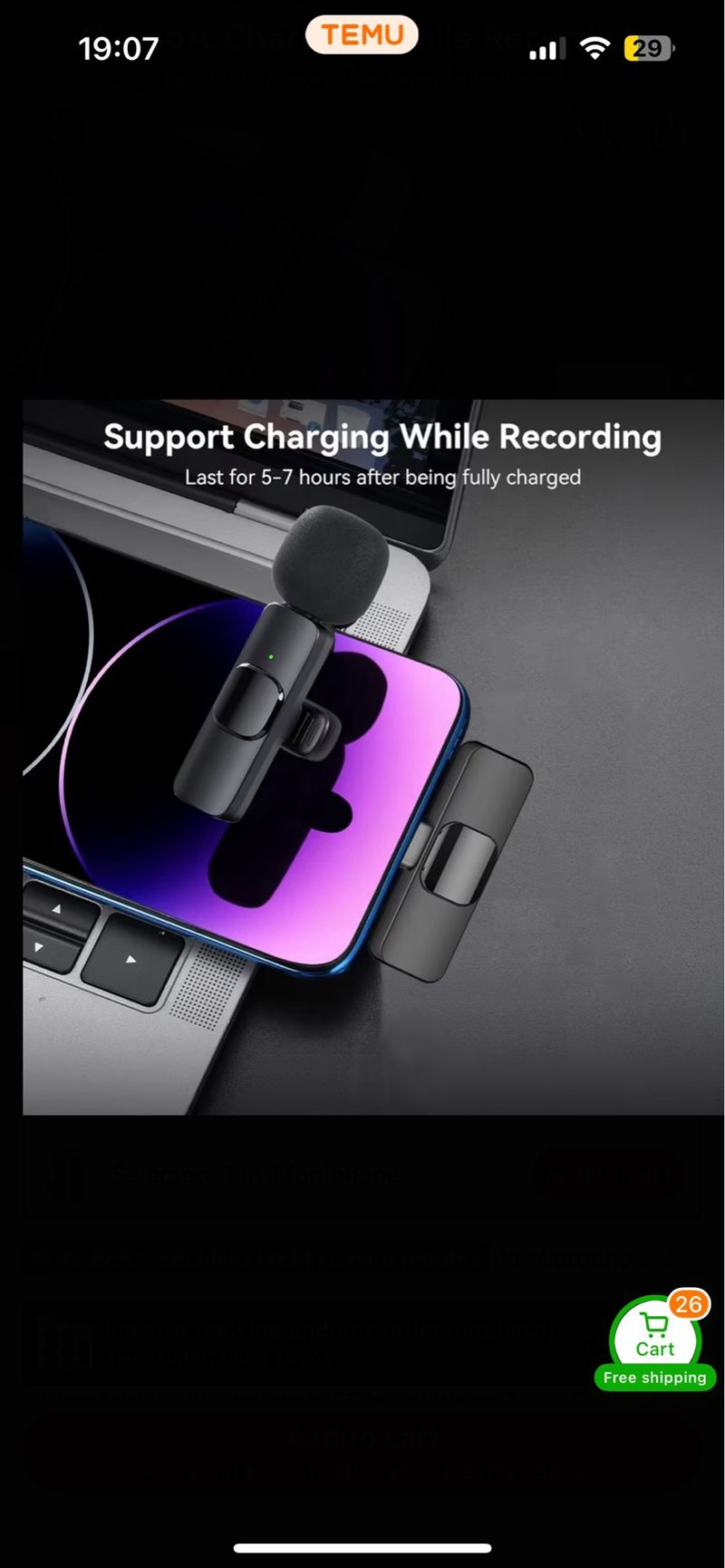Micrófono Inalámbrico para iPhone