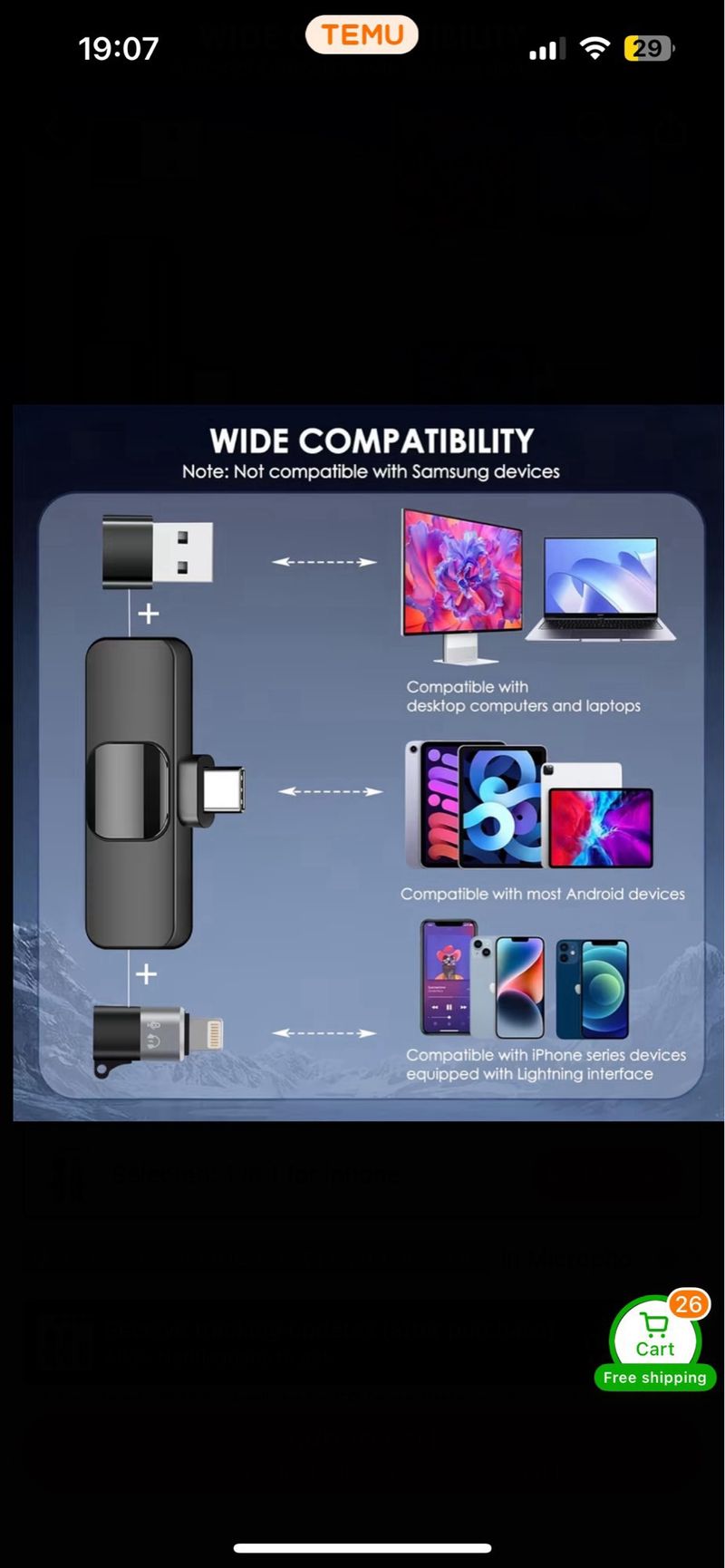 Micrófono Inalámbrico para iPhone afbeelding 2